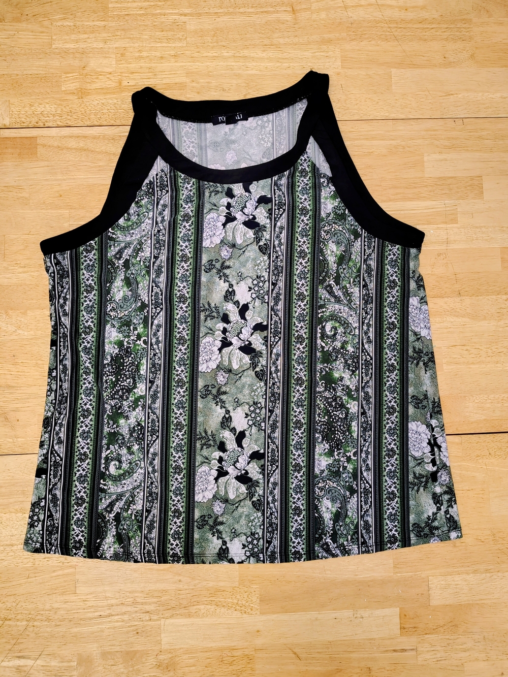 Tank Top with Black Trim